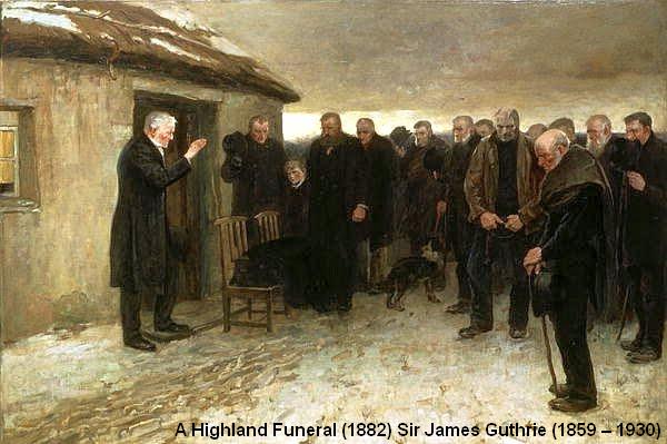 A Highland Funeral by James Guthrie (1882)