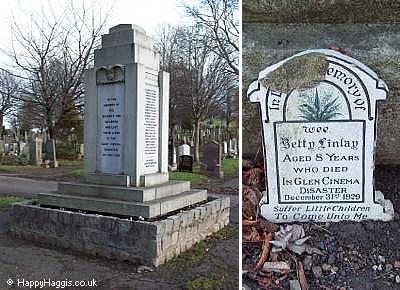 Memorials at Hawkhead Cemetery, near Paisley
